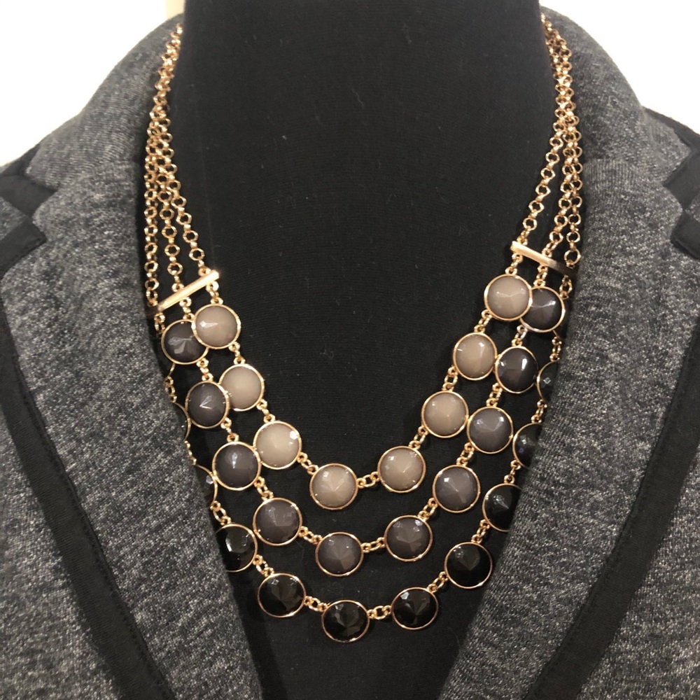 Express Multi-Strand (Three Row) Layered Necklace - image 4